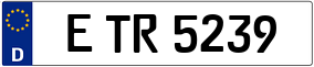 Trailer License Plate